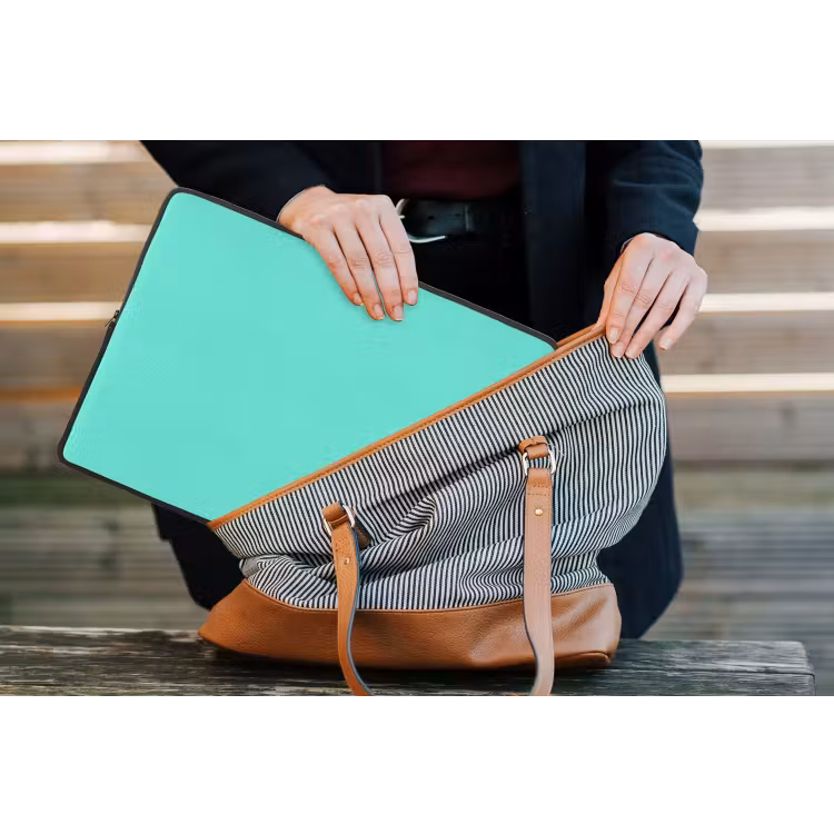 Electric - Cyan - Turkoois laptophoes neopreen klein 279 -tas