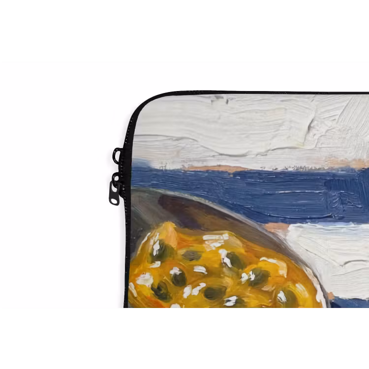 Eten - Passievrucht - Tropisch - Modern - Kleurrijk laptophoes neopreen klein -detail