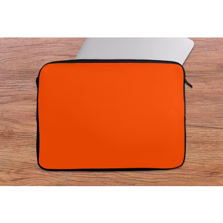 Fiery - Tangerine - Oranje laptophoes neopreen klein 279 -tafel