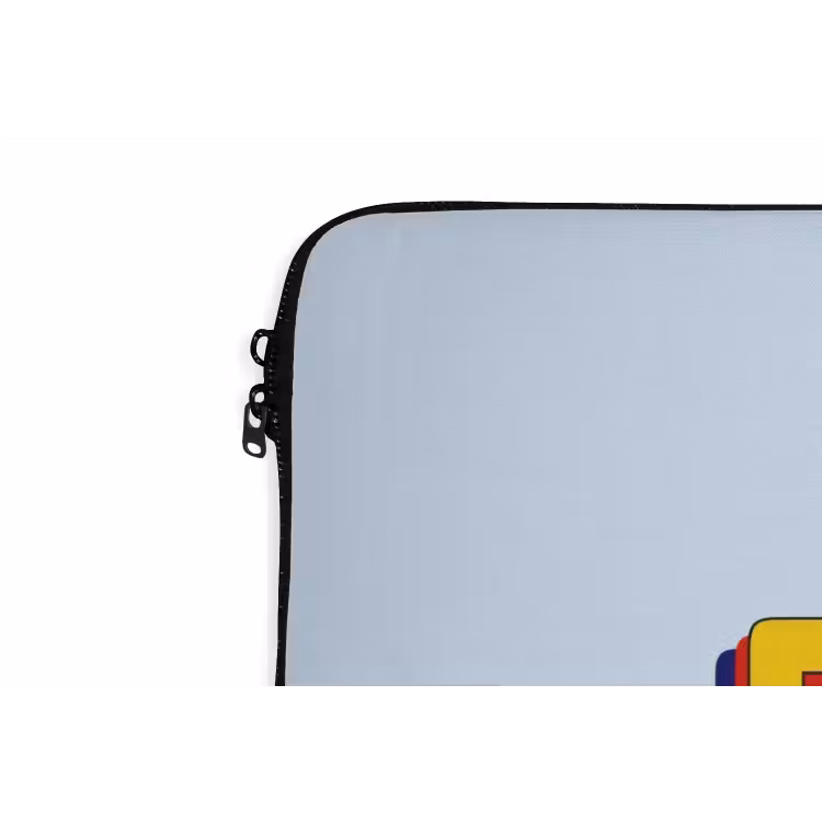Fijn - Geel - Oranje laptophoes neopreen klein -detail