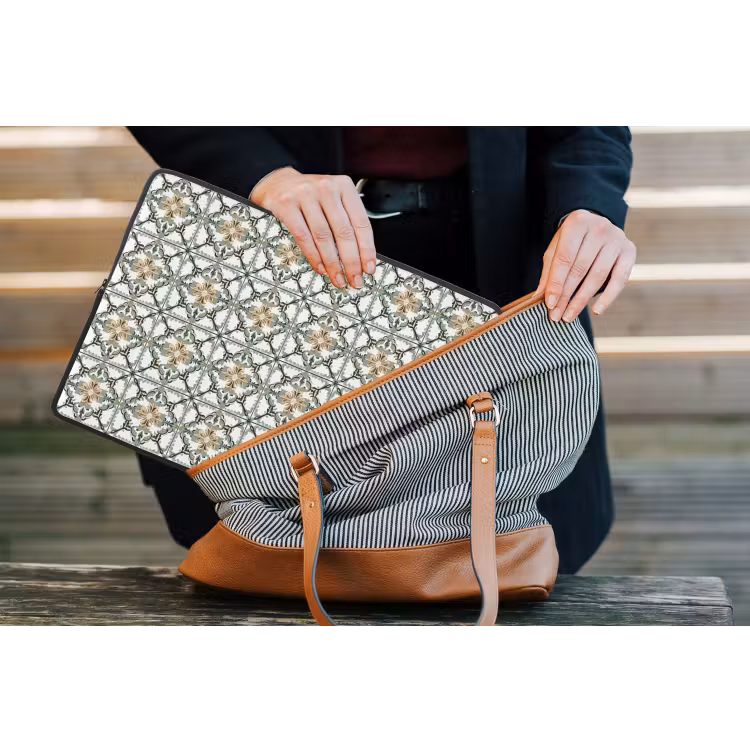 Floraal - Verweerd - Keurrijk laptophoes neopreen klein 279 -tas