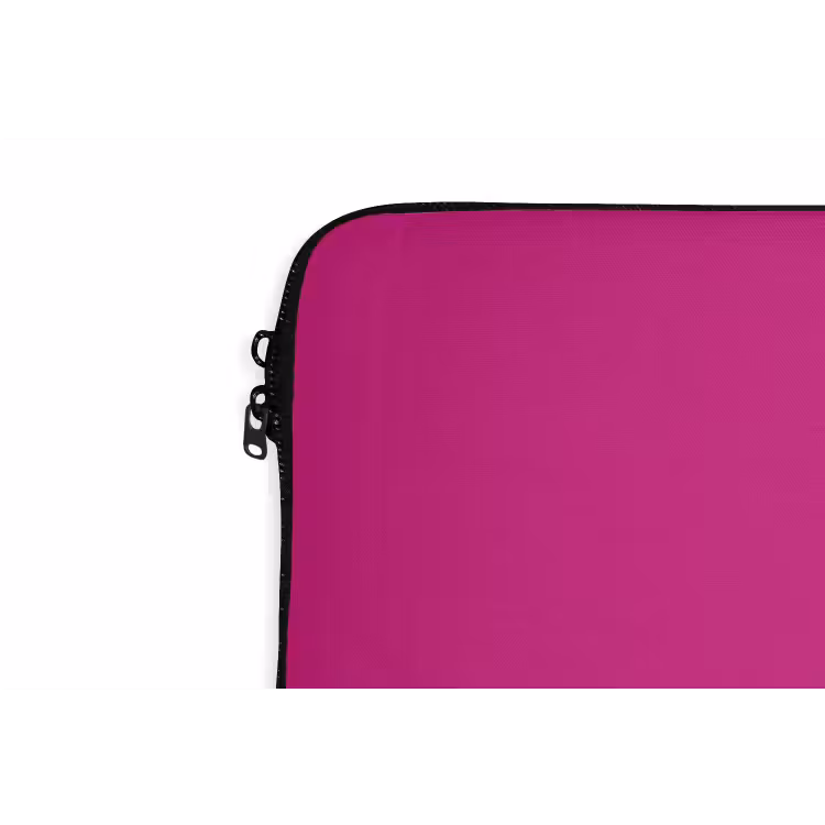 Focus - Smiley - Roze laptophoes neopreen klein -detail