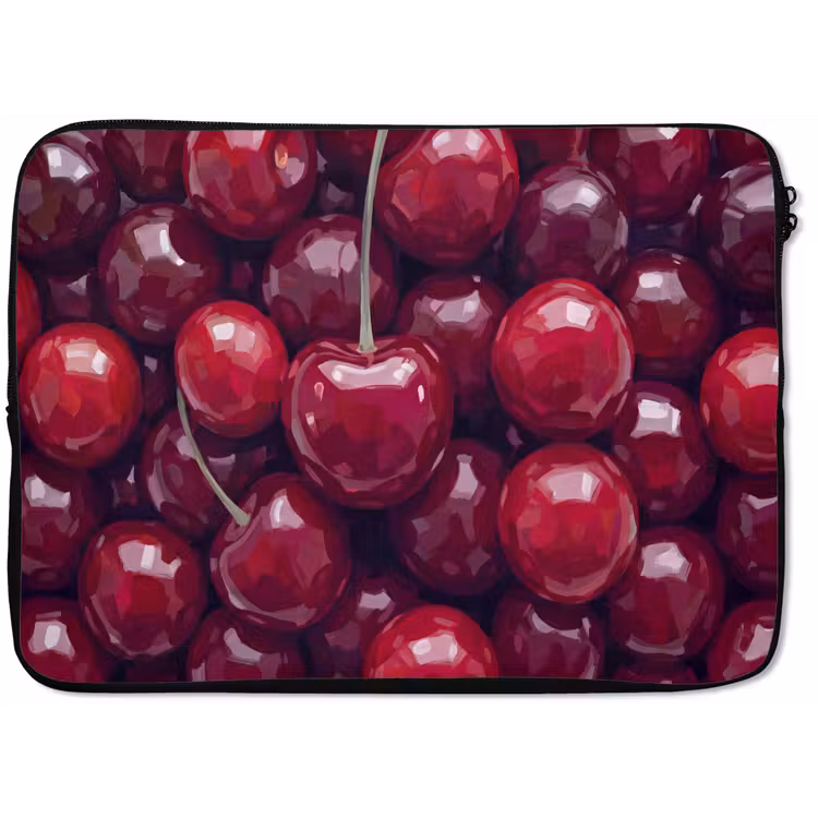 Fruit - Kersen - Eten - Modern - Rood laptophoes neopreen klein -zkaufland3dotto