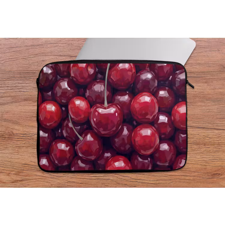 Fruit - Kersen - Eten - Modern - Rood laptophoes neopreen klein -tafel