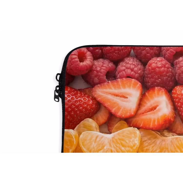 Fruit - Regenboog - Gezond - Kleurrijk laptophoes neopreen klein -detail