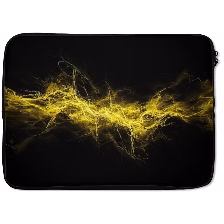 Gaming - Elektriciteit - Geel - Energie laptophoes neopreen klein -zkaufland3dotto