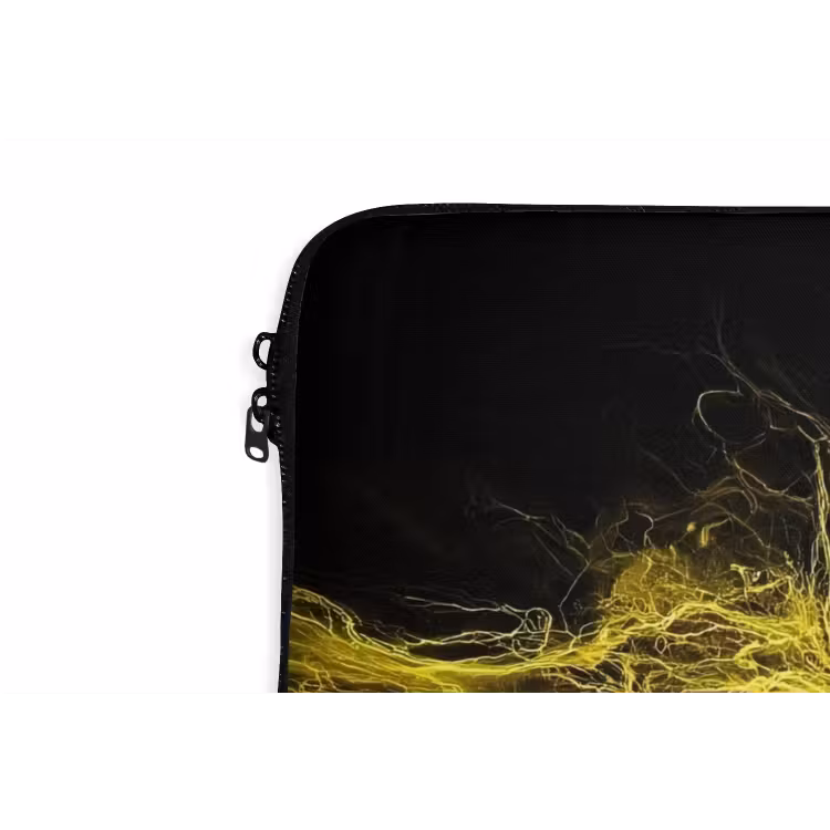 Gaming - Elektriciteit - Geel - Energie laptophoes neopreen klein -detail