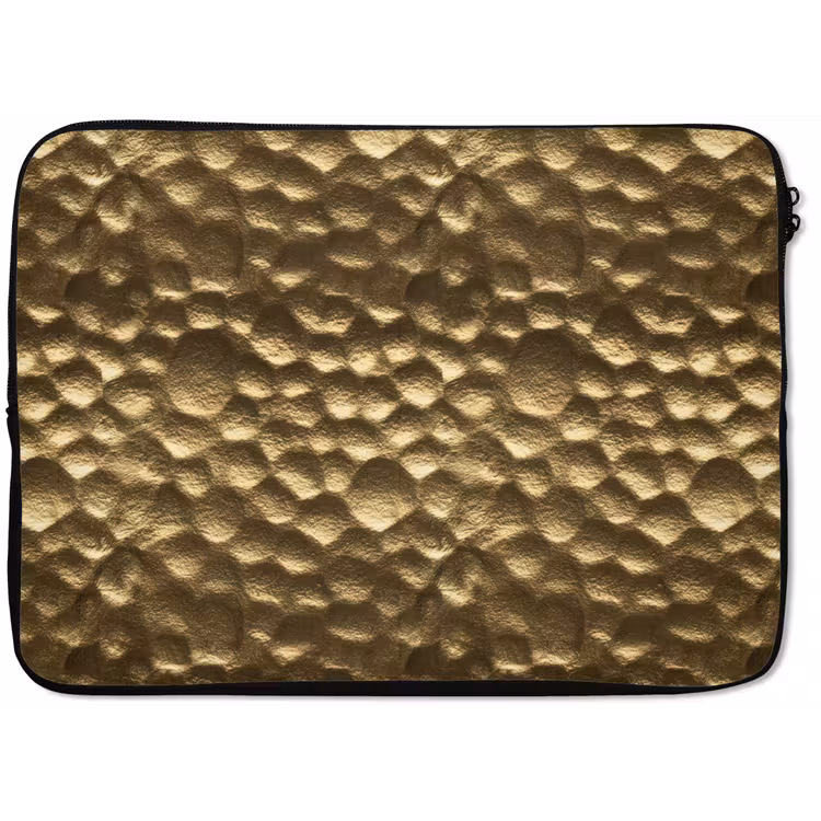 Gehamerd - Reliëf - Textuur - Bronsgoud laptophoes neopreen klein 279 -zkaufland3dotto