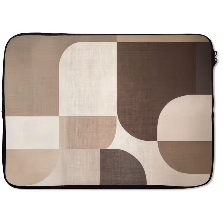 Geometrisch - Geweven structuur - Modern laptophoes neopreen klein -zkaufland3dotto