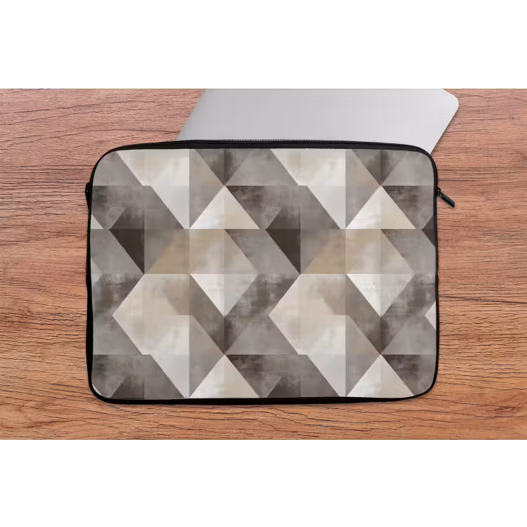 Geometrisch - Motief - Aardetinten laptophoes neopreen klein 279 -tafel