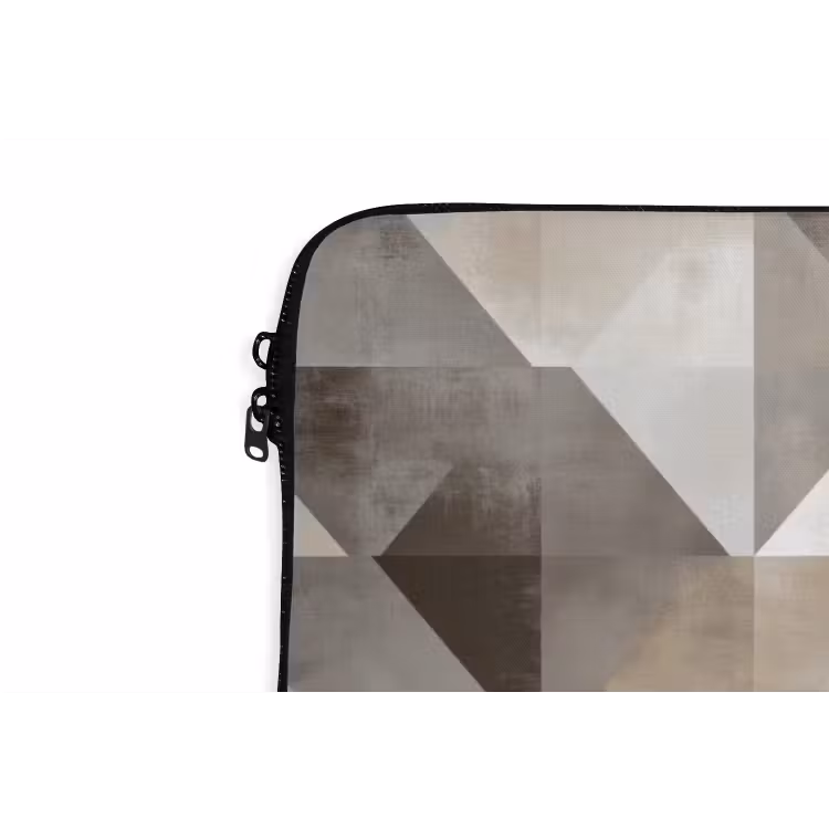 Geometrisch - Motief - Aardetinten laptophoes neopreen klein 279 -detail