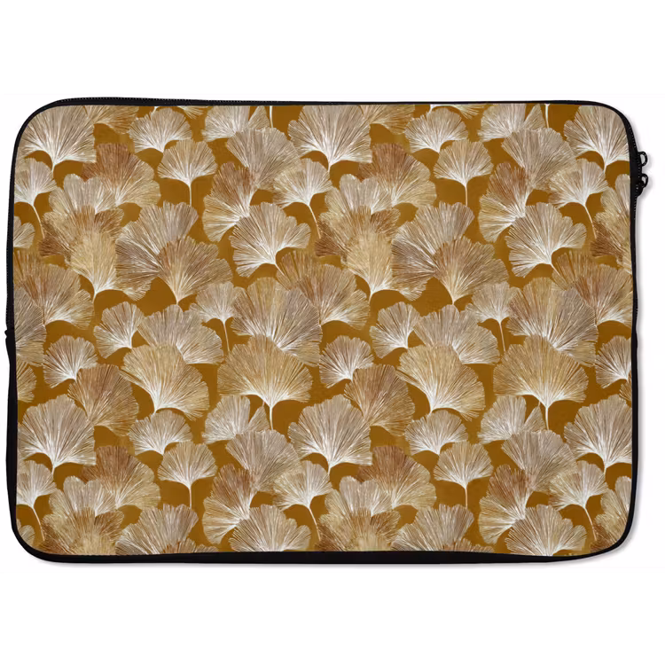 Ginkgo - Bladeren - Goud laptophoes neopreen klein 279 -zkaufland3dotto