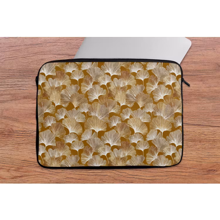 Ginkgo - Bladeren - Goud laptophoes neopreen klein 279 -tafel