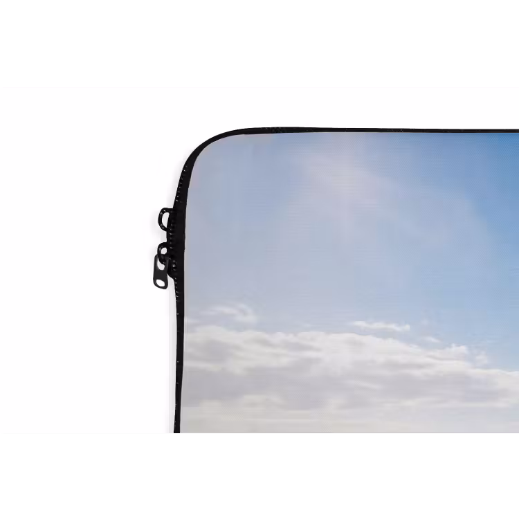 Golf - Oceaan - Brekend - Water - Blauw laptophoes neopreen klein -detail