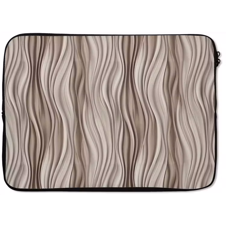 Golven - 3D - Crème laptophoes neopreen klein 279 -zkaufland3dotto