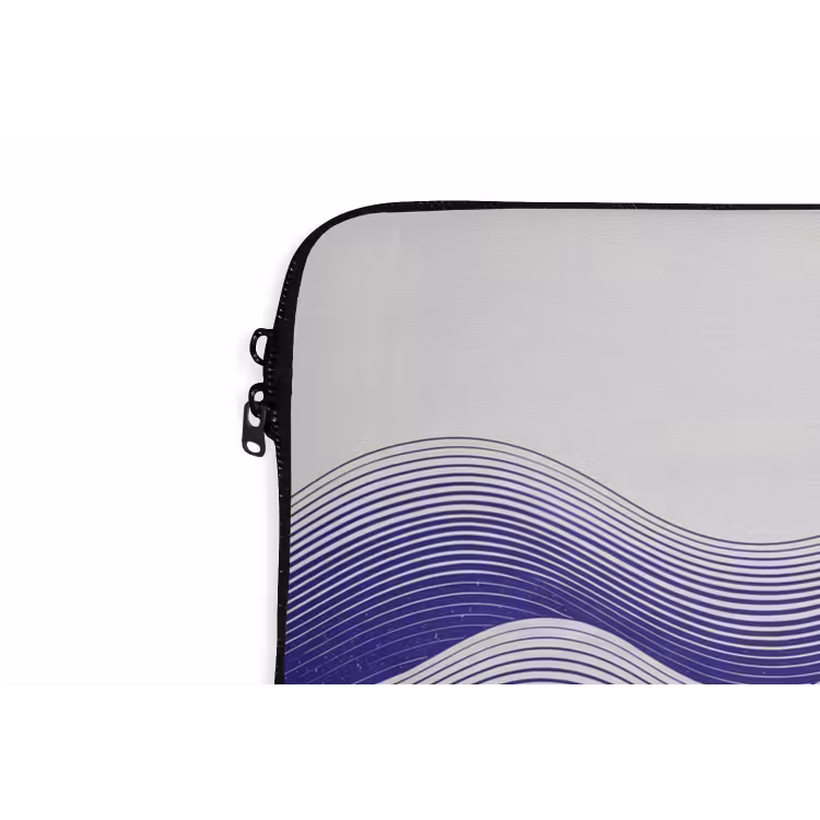 Golven - Zon - Natuur - Abstract - Rood laptophoes neopreen klein -detail