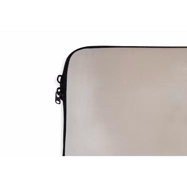 Golvende lijnen - Vloeiend - Zandkleurig laptophoes neopreen klein -detail