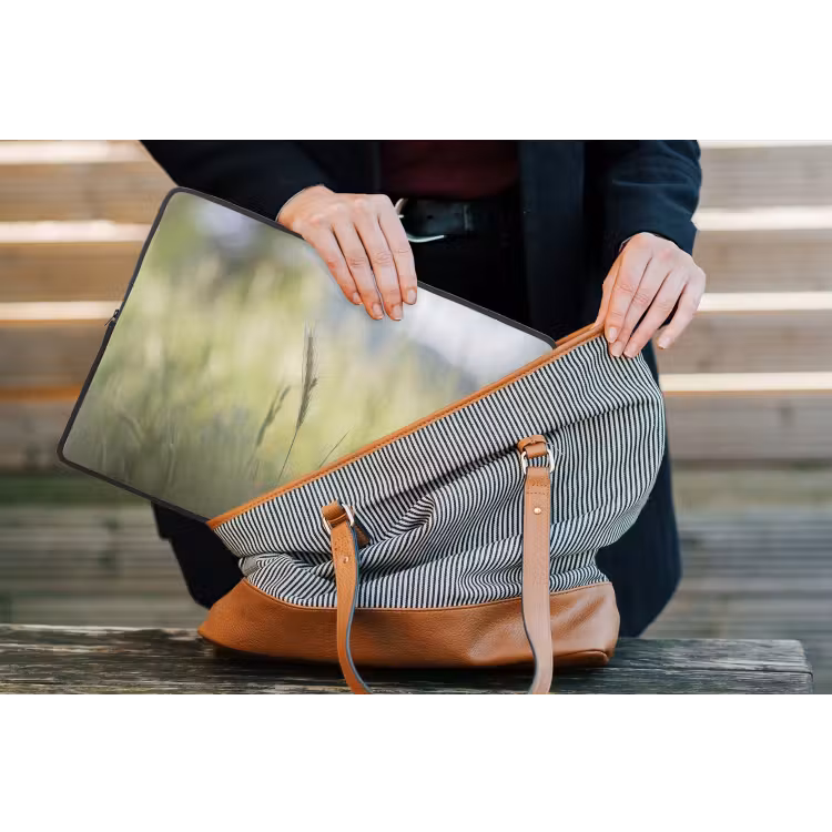 Graan - Aar - Natuur - Groen - Detail laptophoes neopreen klein -tas