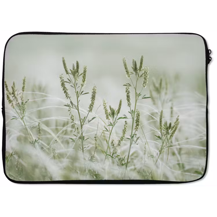 Grassen - Minimalistisch - Groen laptophoes neopreen klein -zkaufland3dotto