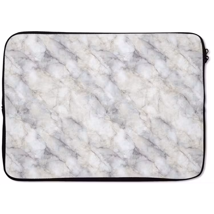Grijs - Marmer - Gedetailleerd laptophoes neopreen klein 279 -zkaufland3dotto