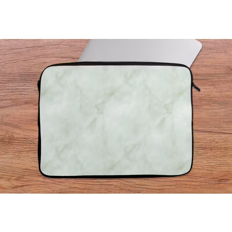 Groen - Marmer - Vloeiende aders laptophoes neopreen klein 279 -tafel