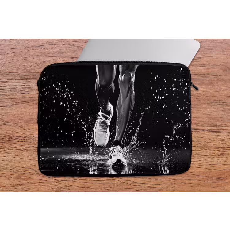 Hardloopschoenen - Rennen - Druppels - Zwart laptophoes neopreen klein -tafel