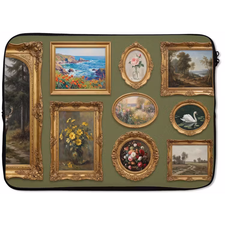 Hert - Bos - Natuur - Klassiek - Dieren laptophoes neopreen klein -zkaufland3dotto