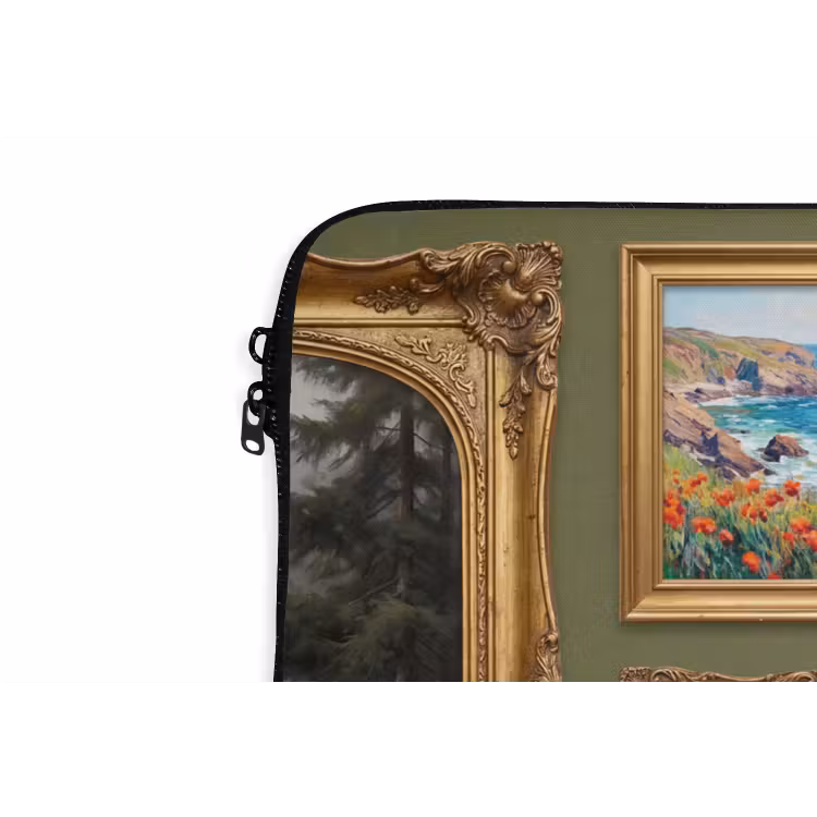 Hert - Bos - Natuur - Klassiek - Dieren laptophoes neopreen klein -detail