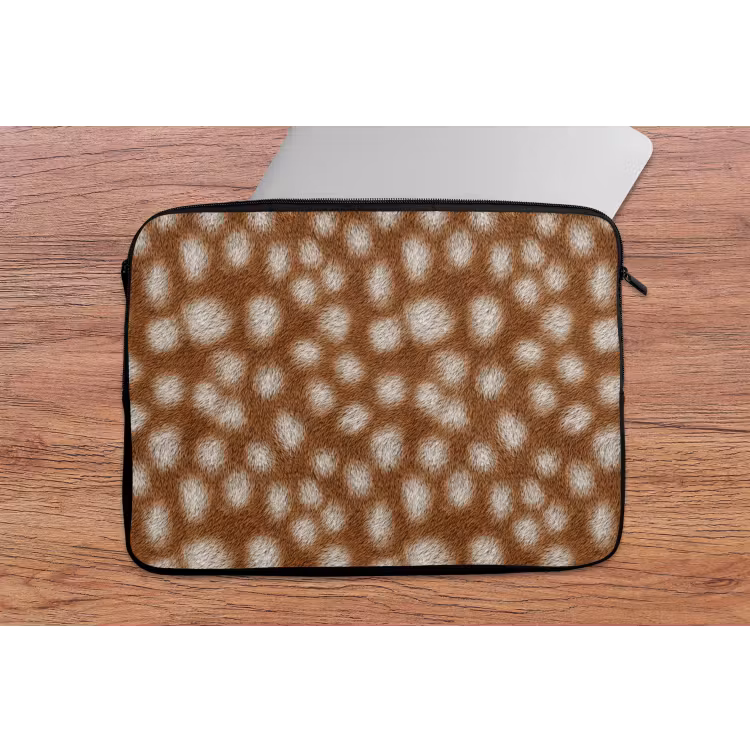 Hert - Vacht - Bruin laptophoes neopreen klein 279 -tafel