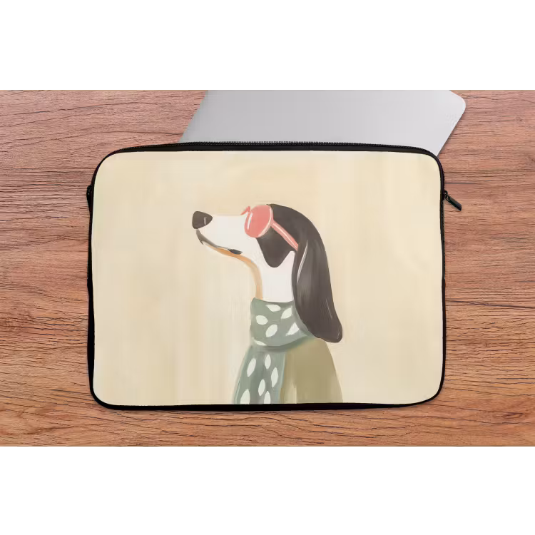 Hond - Zonnebril - Sjaal laptophoes neopreen klein -tafel