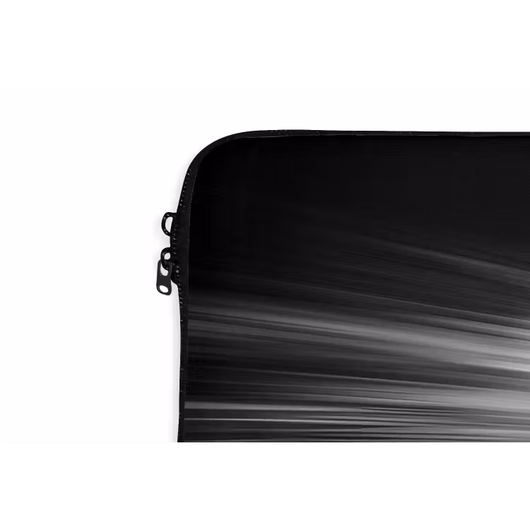 Honkbal - Wit - Vliegt laptophoes neopreen klein -detail