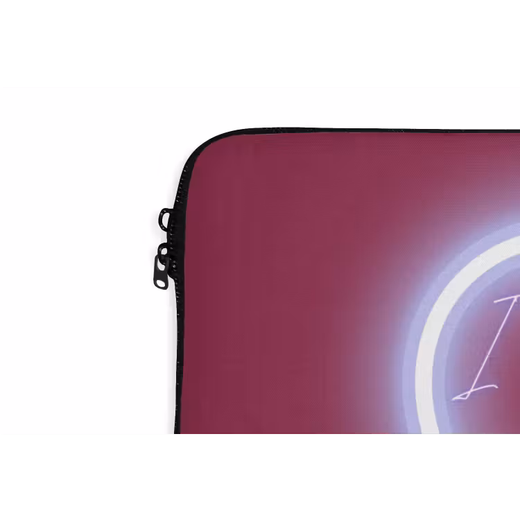 I liked it so it's mine - Neon hart - Roze laptophoes neopreen klein -detail