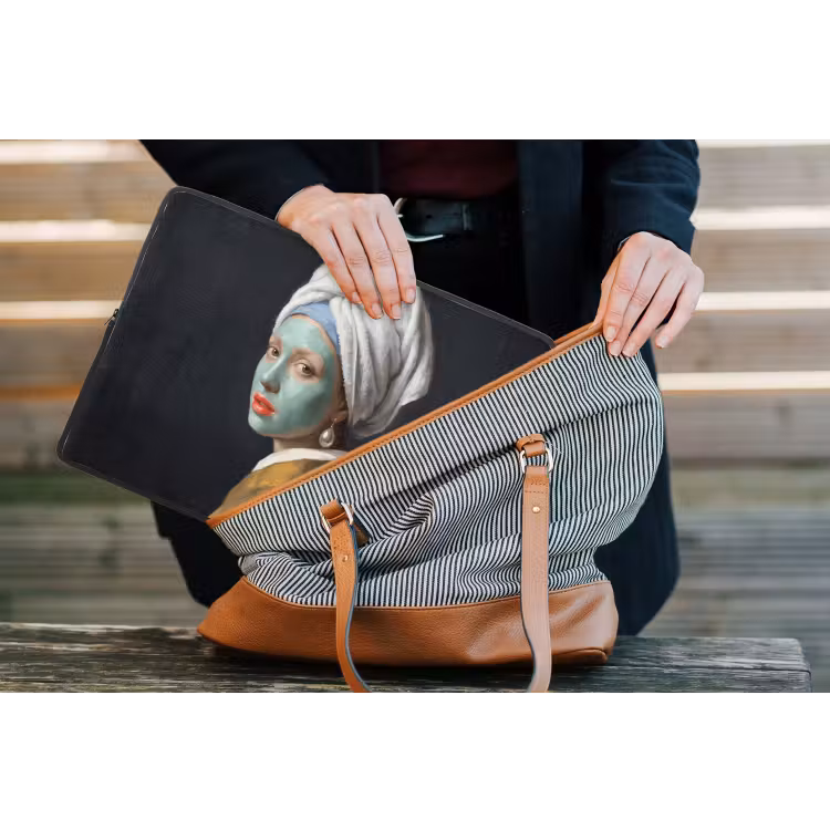 Iconisch - Modern - Kleurrijk laptophoes neopreen klein -tas