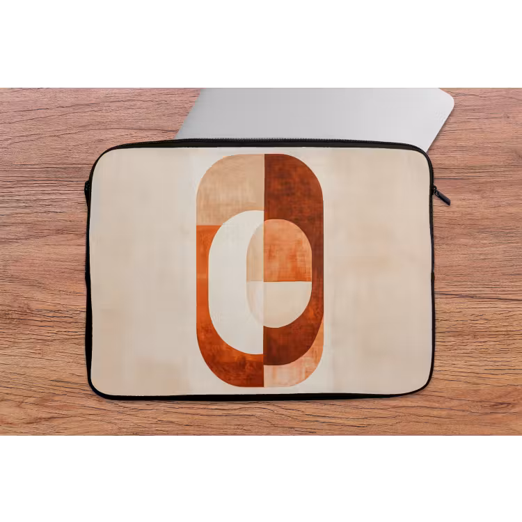 Illustratie - Abstract - Vormen - Rood laptophoes neopreen klein -tafel