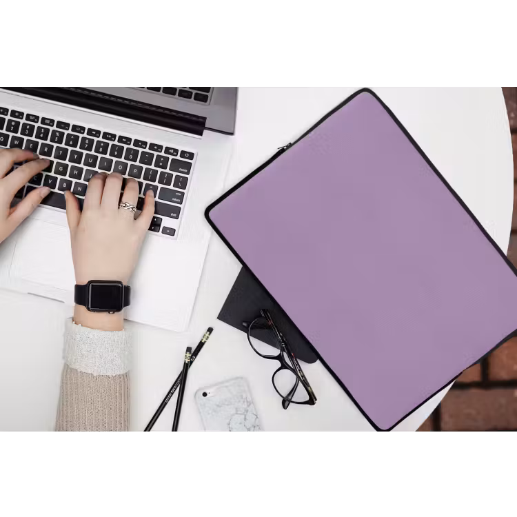 Interieur - Paars - Kleuren - Paarse - Kleur - Effen laptophoes neopreen klein 279 -bureau