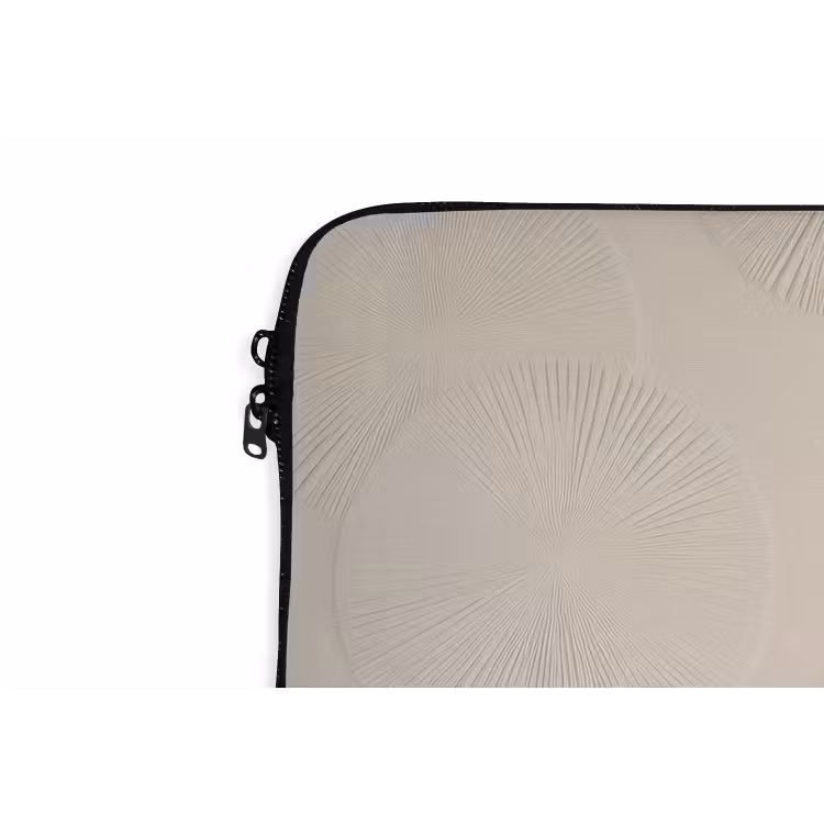 Japandi - Beige - Modern laptophoes neopreen klein -detail