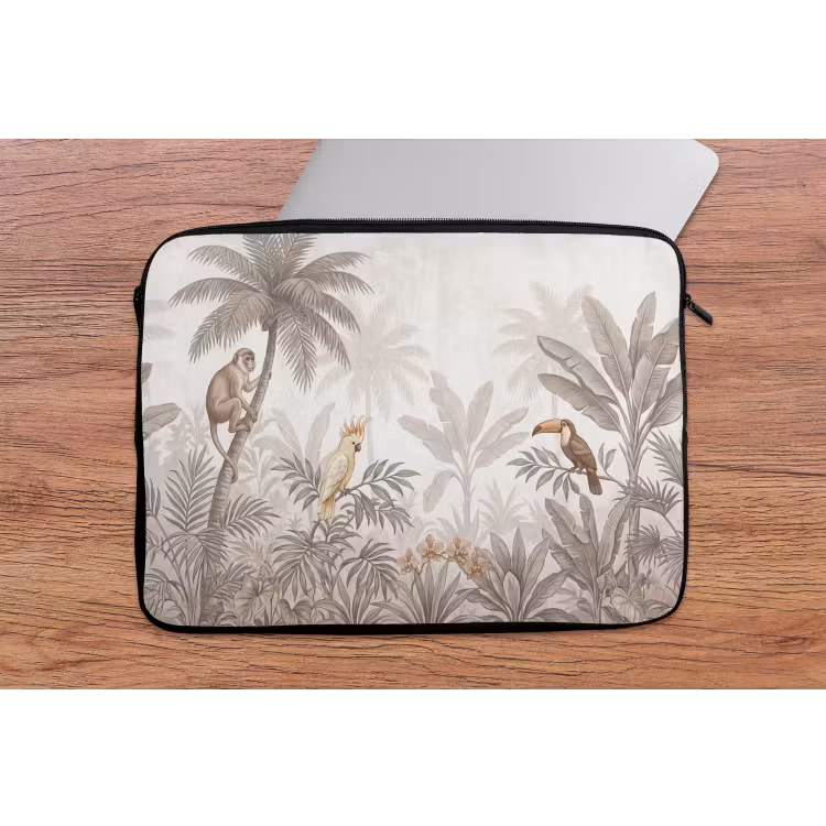 Jungle - Dieren - Palmbomen laptophoes neopreen klein -tafel
