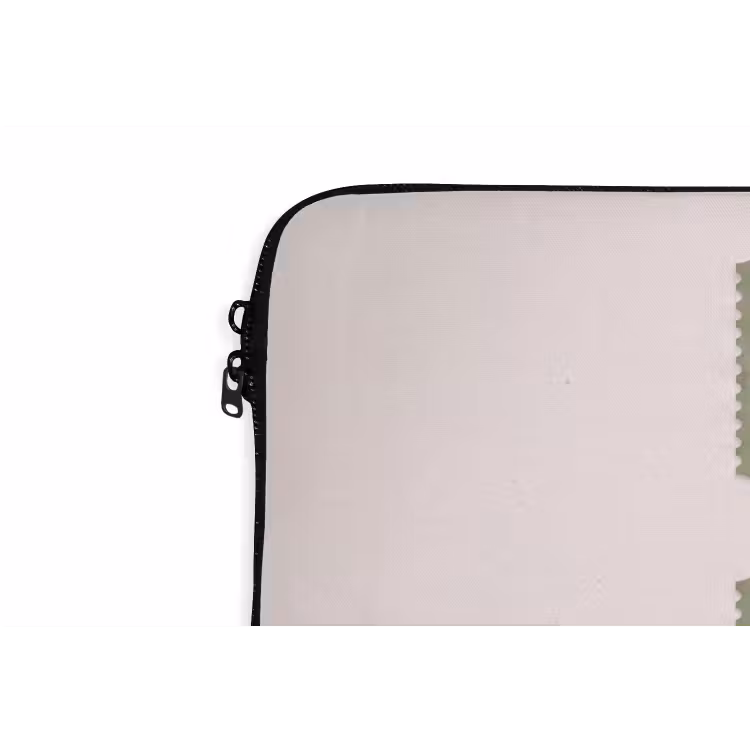 Kaartje - Vintage - Groen - Evenement - Collectie laptophoes neopreen klein -detail