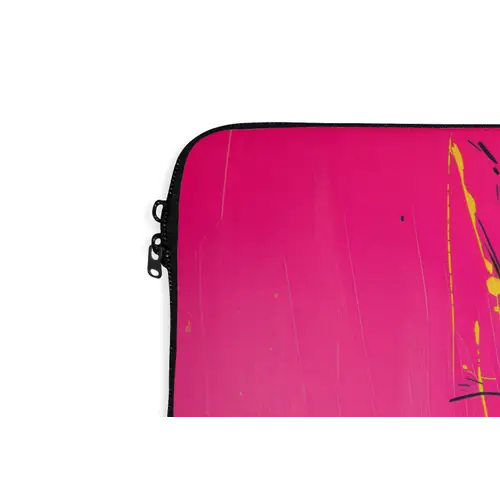 Kat - Art - Zonnebril - Roze laptophoes neopreen klein -detail