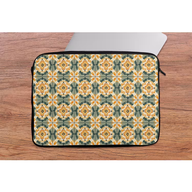 Keramiek - Verweerd - Kleurrijk laptophoes neopreen klein 279 -tafel