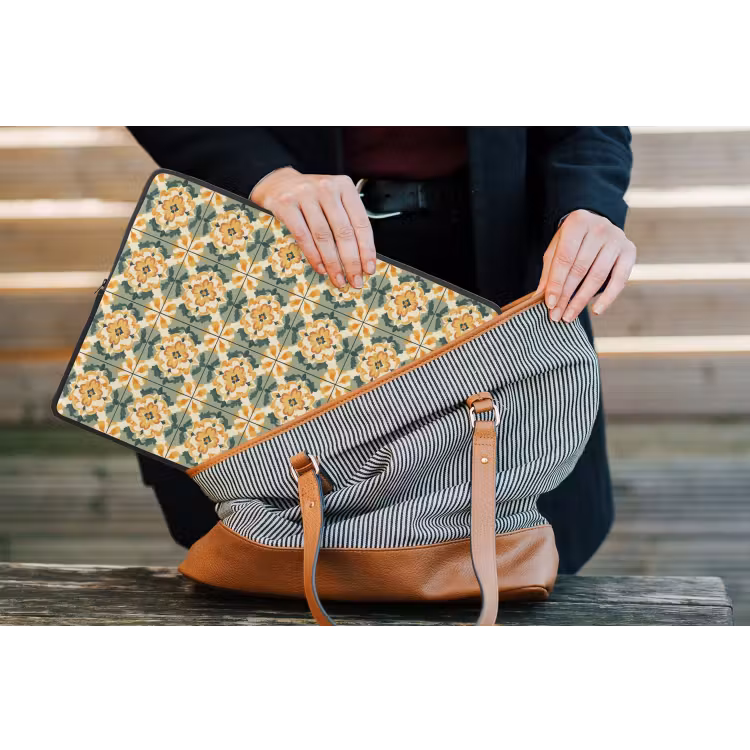 Keramiek - Verweerd - Kleurrijk laptophoes neopreen klein 279 -tas