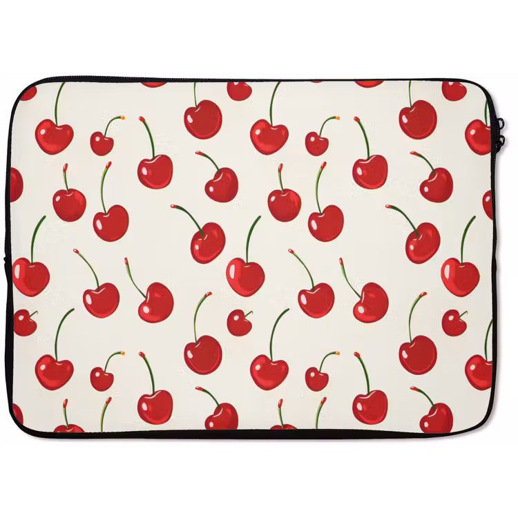 Kersen - Minimalistisch - Rood laptophoes neopreen klein 279 -zkaufland3dotto