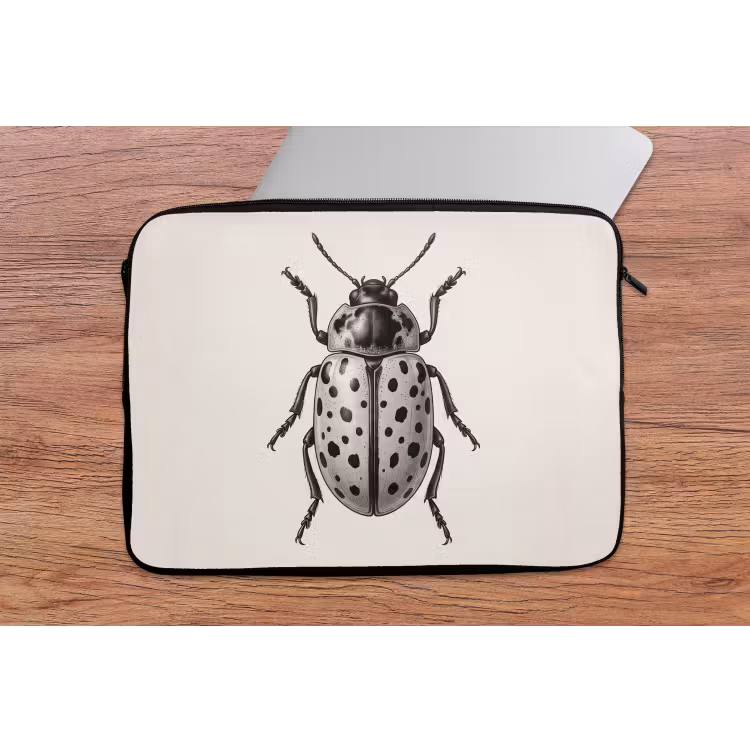 Kever - Insect - Vintage laptophoes neopreen klein -tafel