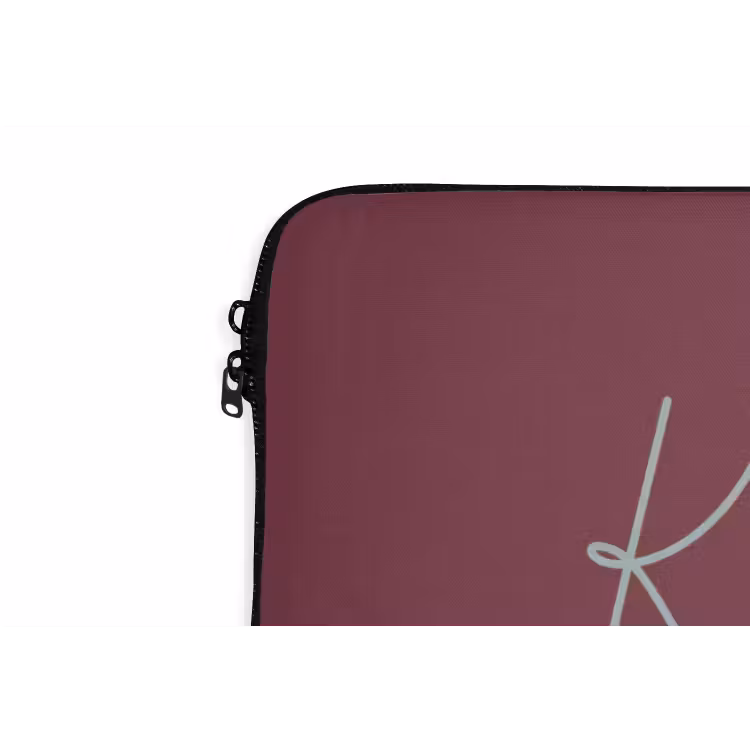 Kiss my ass - Lip - Bordeaux laptophoes neopreen klein -detail