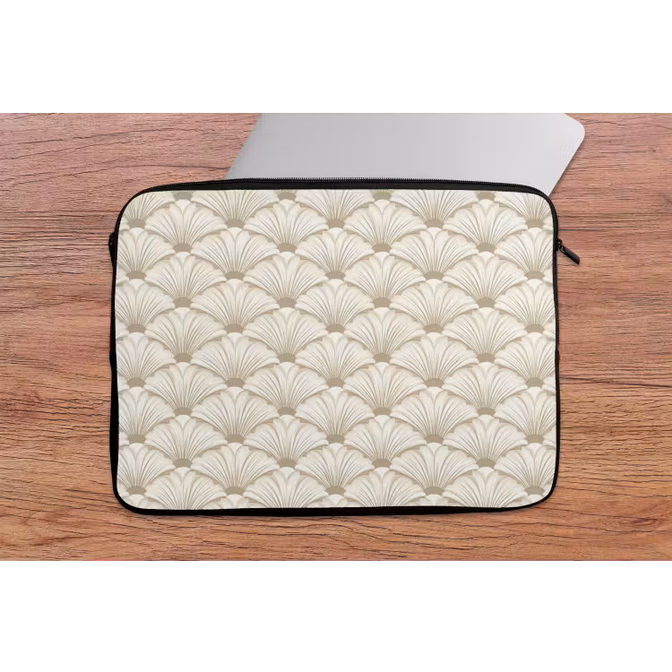 Klassiek - Art - Beige laptophoes neopreen klein 279 -tafel