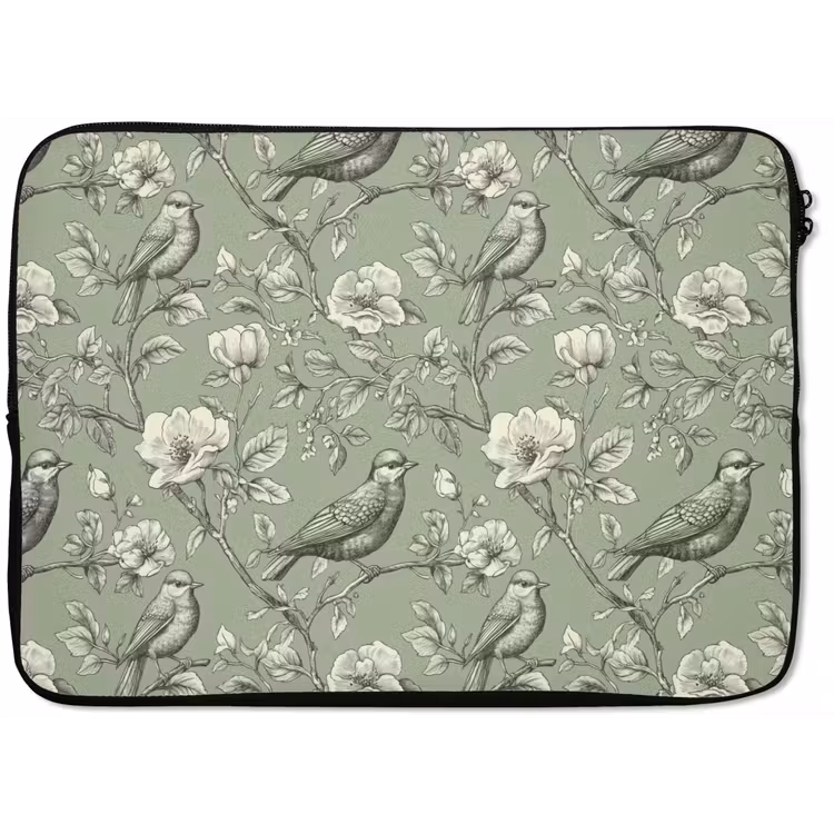 Klassiek - Botanisch - Groen laptophoes neopreen klein 279 -zkaufland3dotto