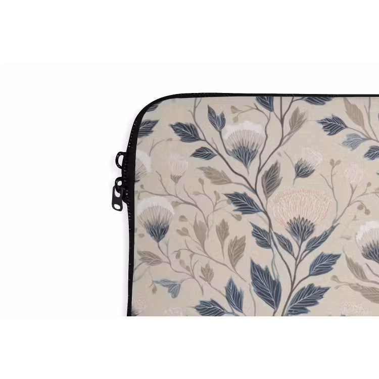 Klassiek - Botanisch - Kleurrijk laptophoes neopreen klein 279 -detail