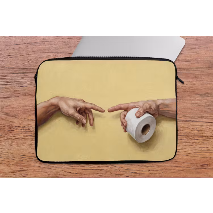Klassiek - Kunst - Humor laptophoes neopreen klein -tafel