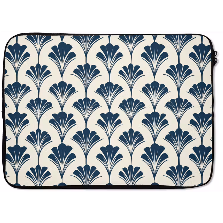 Klassiek - Motief - Blauw laptophoes neopreen klein 279 -zkaufland3dotto