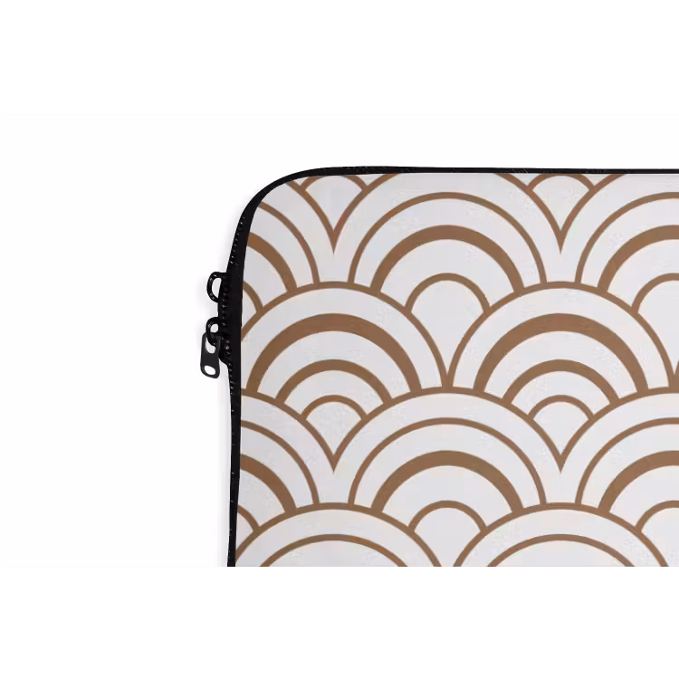 Klassiek - Motief - Terracotta laptophoes neopreen klein 279 -detail